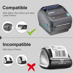 4x6 Thermal Paper Shipping Labels 2500 PCS White Durable Eco-Friendly Strong Adhesive Perforated 10 Rolls (250 Labels/Roll) - Product Image 4