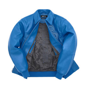 Chaqueta de Cuero de Manga Larga para Hombre, Ropa de Calle de Alta Calidad con el Mejor Diseño, Estilo Profesional - Product Image 3