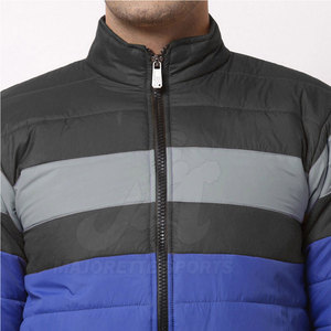 Chaquetas acolchadas minimalistas para hombre con patrón sólido, venta al por mayor, logotipo personalizado, chaquetas de poliéster para hombre para venta en línea - Product Image 6