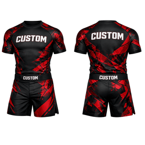 Maillot de compression pour hommes, noir et blanc, pour la natation et le surf, vente en gros, t-shirt pour hommes, rashguard MMA, haute qualité, manches courtes, 2023 - Product Image 1