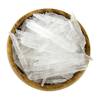 Cristaux de L-Menthol 99%+ Pureté, Mentha Arvensis Levomenthol, CAS 2216-51-5, Qualité USP, Haute Pureté, Arôme et Parfum de Menthe