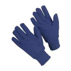 Gants de travail respirants les plus vendus en jersey bleu, protection des mains, conception réutilisable - Product Image 3