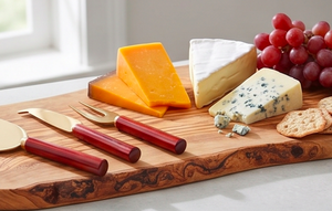 Stainless Steel Cheese Spreader Elegant Design With Gold Head <b>Red</b> Handle Perfect for <b>Kitchen</b> <b>Accessory</b> Flatware Cutlery Set - Product Image 6