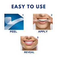 Tiras Blanqueadoras de Dientes 3D Brilliance White de Polietileno Flexible para Uso Doméstico, Fáciles y Rápidas, para Adultos, Eliminan Manchas, Compatibles con 3M US