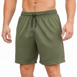 Men Quick Dry Polyester Gym Shorts Breathable <b>Mesh</b> Workout Running Shorts - Product Image 1