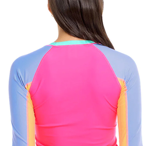Camiseta de Protección Solar Unisex de Manga Larga con Bloques de Color, Protección UPF50+, Transpirable, Ecológica, de Spandex y Poliéster, de Secado Rápido - Product Image 6