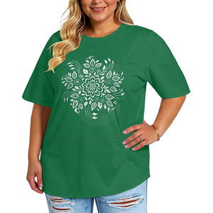 T-shirts pour femmes de qualité supérieure, 100% coton, tissu respirant, coupe ample, tendance, vêtements décontractés, confort au quotidien - Product Image 2