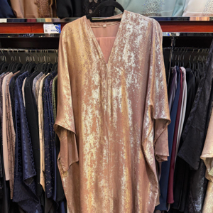 Best Selling Kaftan Abaya Handmade Turkish Floor Length Long Sleeve V Neck Polyester Regular Fit Casual Evening Party <b>Flared</b> - Product Image 1