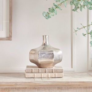 Customized Handmade Table top Aluminium Flower <b>Vase</b> For Home & Garden Decor Silver Flower Pots For Event And Wedding Centerpiece - Product Image 4