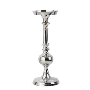 Pilier de bougie en aluminium Centre de table Vintage plaqué argent pour la maison et le mariage Décoration de table Pilier de bougie - Product Image 1