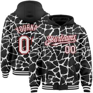 Chaqueta Varsity Personalizada Splendid Apparel de Poliéster/Algodón para Hombre, Talla Grande, Chaqueta de Béisbol con Patrón Verde y Rosa, Botón Único - Product Image 3