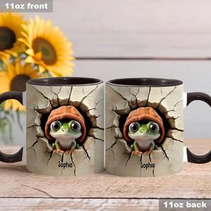 Tasse à café ou à thé personnalisée en céramique par sublimation Khadim Handicrafts, avec photo, logo ou texte imprimé, compatible micro-ondes et lave-vaisselle - Product Image 2