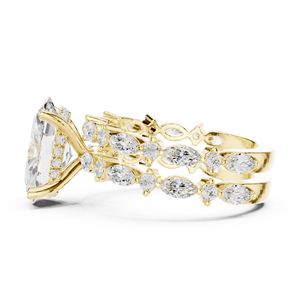 เครื่องประดับแวววาวแหวนหินขนาดใหญ่ที่สะดุดตาสำหรับเด็กผู้หญิงแหวนเพชรเงิน925 - Product Image 4