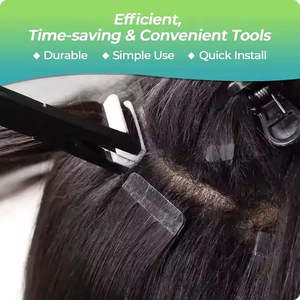 Outils professionnels en acier inoxydable et plastique pour extensions de cheveux, pinces de retrait de bandes adhésives, accessoires durables de haute qualité, vente en gros OEM - Product Image 3