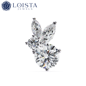 On Sale Luxury Lab Grown Diamond Earrings GOLD With Lab Grown Fine Jewelry Square Cluster Lab Grown Diamond <b>Studs</b> <b>Men</b> Earring - Product Image 3