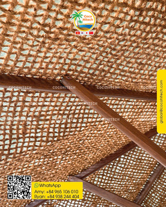 Parasol en fibre de coco naturelle personnalisé pour la plage, les hôtels, les patios et les événements en plein air - Product Image 5