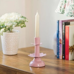 Support de bougie floral rose, décoration d'intérieur - Product Image 3