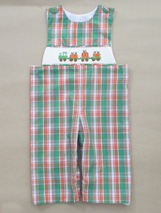 ชุดเดรสลายสก็อตฟักทองสำหรับเด็กผู้หญิง - Product Image 6