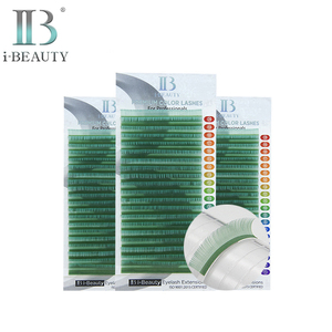Extensiones de Pestañas i-Beauty - Pestañas de Color Premium Ib (Esmeralda) Pestañas Individuales Coloridas de Corea del Sur de Alta Calidad - Product Image 1