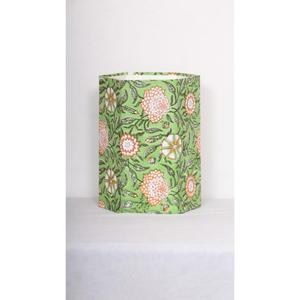 Maneras creativas de reutilizar cajas de cartón para hacer cubos de basura con estampado floral artesanal y cubo de basura de tela de algodón. - Product Image 1