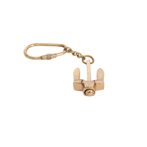Llavero Náutico de Latón Hecho a Mano Shubham, Anillo de Llaves Náutico Coleccionable, Llavero con Ancla, Llavero Pequeño Vintage para Regalo - Product Image 4