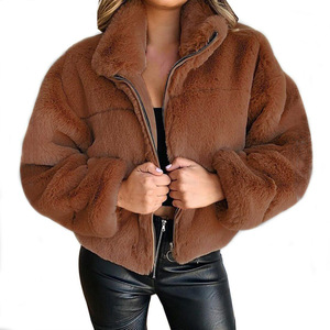 Manteaux Courts en Fausse Fourrure de Lapin Élégants et Chauds pour Femmes, Grande Taille, Collection Hiver 2026 OEM - Product Image 5