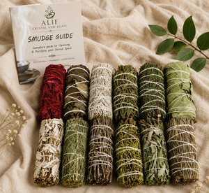 Natural White <b>Sage</b> Smudge Bundle Set Handmade Hand-Tied Aromatic Cleansing <b>Sticks</b> Meditation Yoga Home Ritual Spiritual Bohemian - Product Image 2