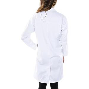 Bata de Laboratorio de Algodón Tejido con Logotipo Personalizado para Doctores y Enfermeras de Hospital, Uniforme Médico, Ropa de Trabajo Unisex - Product Image 2