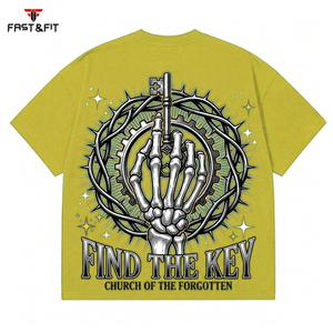 T-shirt 100% coton, col rond, imprimé avec un motif de lettres, respirant, séchage rapide, avec impression personnalisée de votre logo de marque - Product Image 3