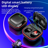 Harga Pabrik S190 TWS V5.1 Earphone Gaming Earbuds Kotak Pengisian Daya dengan Layar LED Headset In-Ear Nirkabel