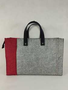 Sac fourre-tout en jute réutilisable et écologique avec logo personnalisé, fermeture éclair, nouveau style, grande taille pour la plage, les voyages et le shopping - Product Image 3