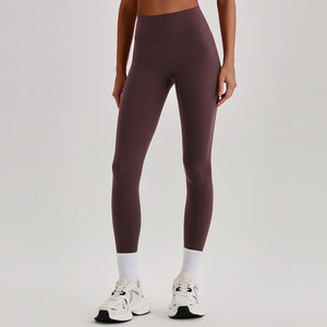 Leggings de Cintura Alta Suaves y de Alta Calidad en Color Sólido para Mujer, Leggings para Gimnasio y Yoga - Product Image 4