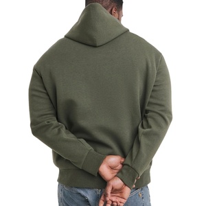 Sweat-shirt à capuche en molleton 100 % coton de qualité supérieure pour homme, coupe droite, avec poches, idéal pour l'hiver et le sport - Product Image 2