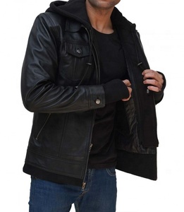 Chaqueta de Cuero para Hombre, Diseño Único, Última Moda, Servicio OEM, Alta Calidad, Resistente al Viento e Impermeable, Color Personalizado - Product Image 3