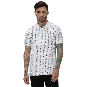 T-shirt de golf uni en coton éponge 100 % pour homme, col rabattu, logo personnalisé, sans motif, anti-plis, séchage rapide, fabriqué au Pakistan - Product Image 4