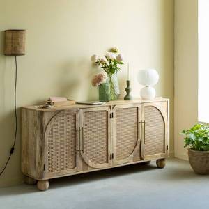 Aparador Vandana Prime Astra de madera de mango y caña - Product Image 1