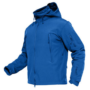 Veste tactique softshell personnalisée pour hommes, imperméable, respirante, avec fermeture éclair, pour activités de plein air, randonnée, chasse, ski - Product Image 3