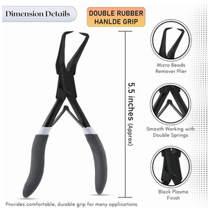 Wholesale Hair Extension Installation Tool Kit Professional Micro Ring <b>Pliers</b> <b>Set</b> with Storage Case - Product Image 4