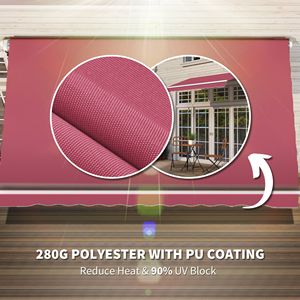Tenda da Sole Pieghevole 10x8 Piedi per Terrazze e Protezione UV - Product Image 5