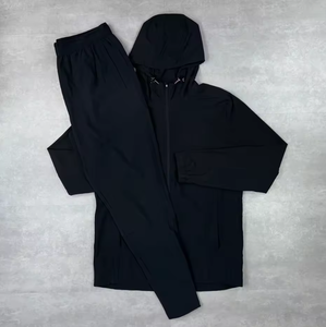 Pantalones Deportivos Ligeros para Hombre, Color Gris, con Puños, Chaqueta Anorak Impermeable y Cortavientos de Dos Capas, Forro de Malla Transpirable de Secado Rápido - Product Image 2