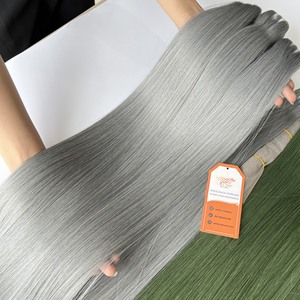 Venta al por mayor de varios colores Super doble dibujado de hueso recto Remy extensiones de cabello crudo vietnamita trama de cabello humano - Product Image 6