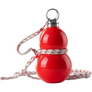 Borraccia Termica Rossa Isolante da 520ml con Cannuccia, in PC, a Forma di Zucca, per Bevande Calde e Fredde, Borracce Termiche in Acciaio Inossidabile da Palestra 20oz 30oz - Product Image 1