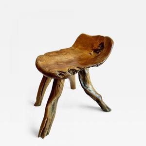 Rustic Teak Root <b>Stool</b> Handcrafted Wooden Bench Furniture Decoration Modern Patio Seat Tabletop for Home Villa Resort Cafe - Product Image 1