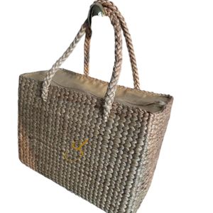 Sac tissé à la main en jacinthe d'eau, sac fourre-tout moyen pour tous les jours - Product Image 2