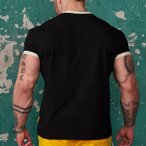 Camisetas de Manga Corta para Hombre, Estilo Clásico, Diseño Moderno y Cómodo, Peso Medio, Cuello en Contraste, con Dobladillo Elástico en las Mangas - Product Image 6