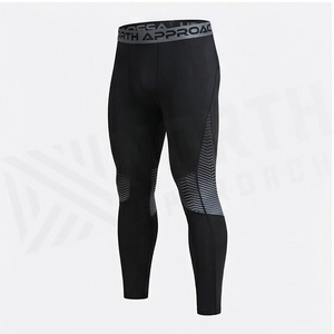 Ensemble de compression 2 pièces North Approach, longueur intégrale, noir, anti-transpiration, respirant, vêtements de sport pour hommes - Product Image 3