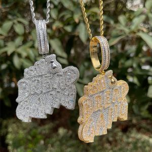 Colgante de Diamante Cultivado en Laboratorio Directo de Fábrica, Colgante Familiar Eterno, Colgante Hip Hop, Colgante Personalizado con Incrustaciones Completas - Product Image 2