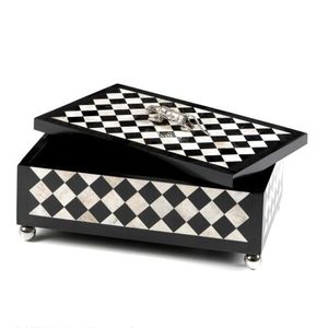 Hot Selling Luxury MDF & Resin Inlay Storage Box Customized Jewelry Organizer Latest Decorative Storage Box - Product Image 2