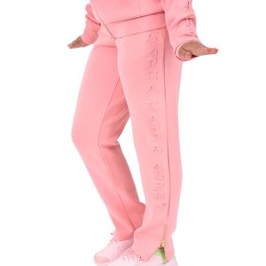 Pantalon rose AKA Signature embossé, pantalon de survêtement décontracté pour femme, taille élastique, pantalon de détente, doux et confortable, pantalon de jogging - Product Image 5