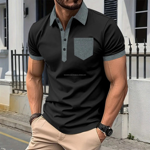 Polo en coton respirant pour homme, manches courtes, col boutonné, golf, décontracté, logo personnalisé - Product Image 3